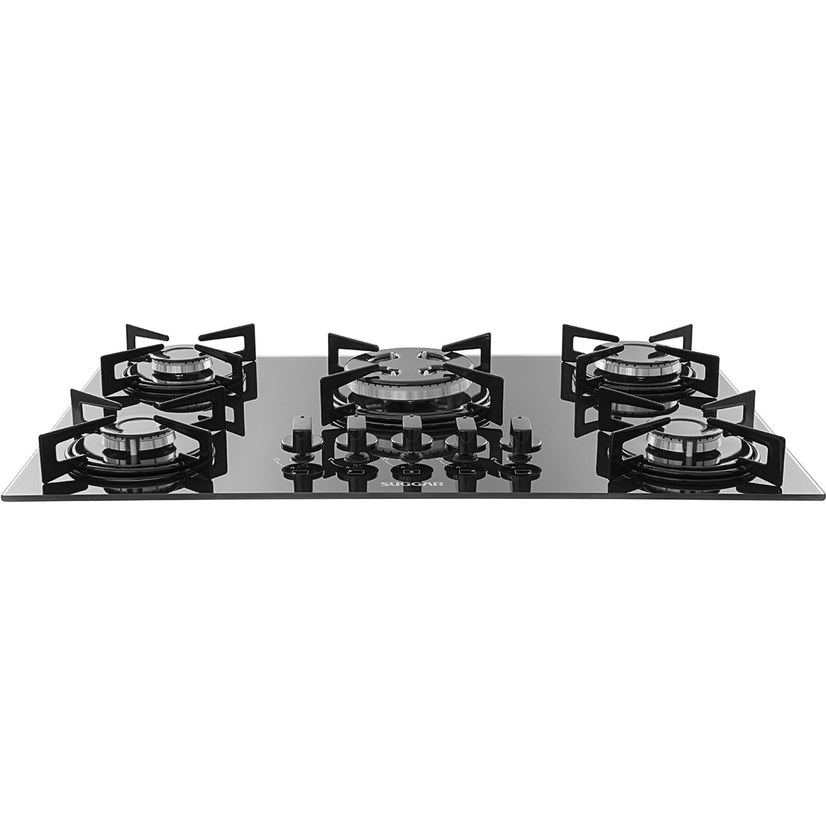 Fogão de Mesa Cooktop 5 Bocas Vidro Preto à Gás Suggar FG5305VP - fce0e605-85dd-4162-b54a-3c7522331788