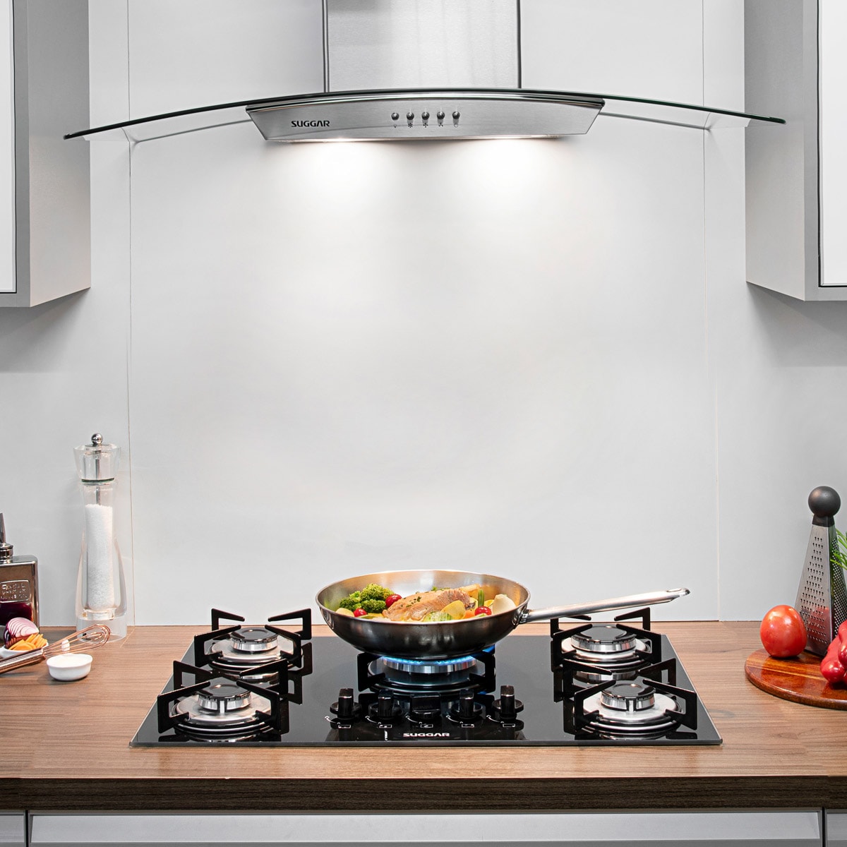 Fogão de Mesa Cooktop 5 Bocas Vidro Preto à Gás Suggar FG5305VP - 982d6787-5424-4df0-9abe-37b6e1f8d486