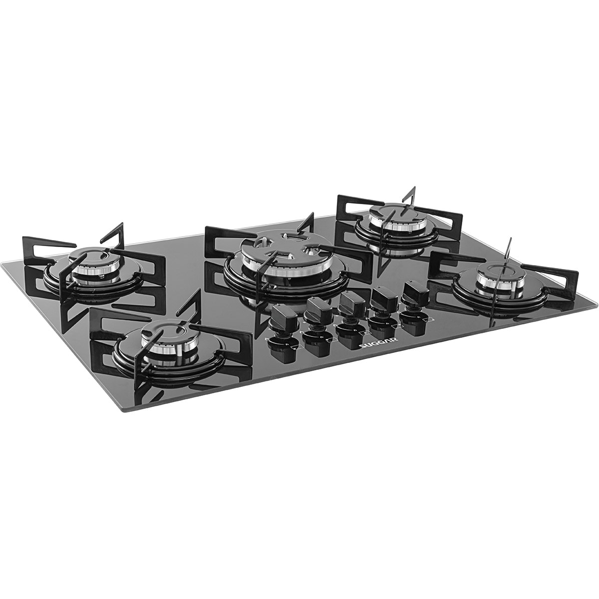 Fogão de Mesa Cooktop 5 Bocas Vidro Preto à Gás Suggar FG5305VP - f753687e-f2af-456b-ae2f-49206fbff663