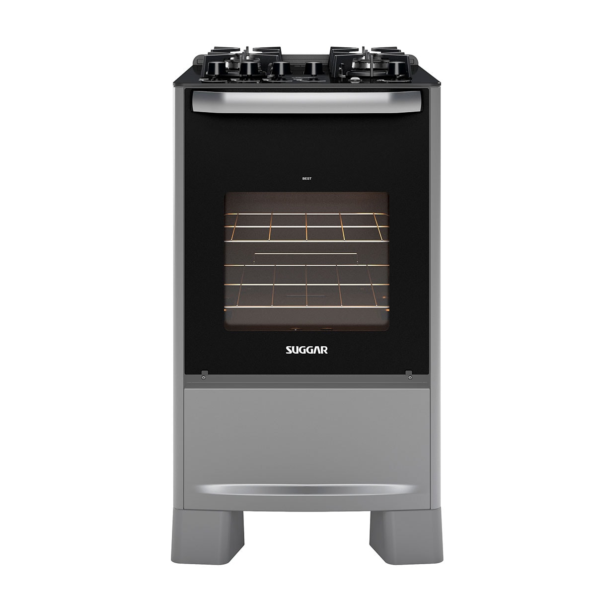 Fogão de Piso Best Cook 4 queimadores Prata FGV405PRIX Suggar - fb27c810-eb41-4429-9304-bea76e71b270