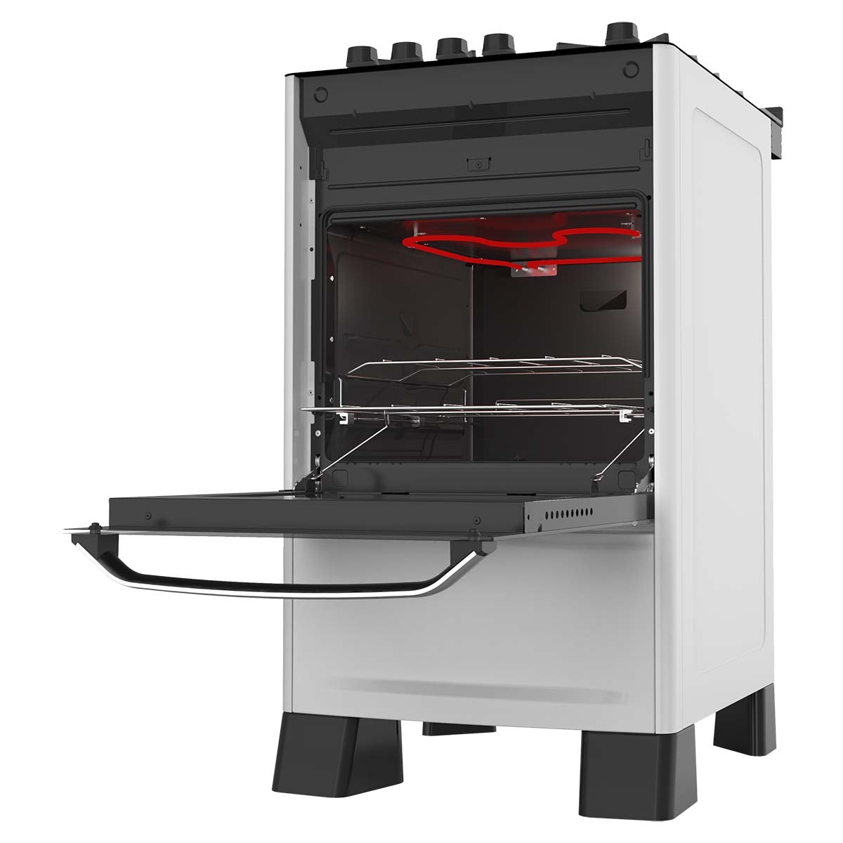 Fogão de Piso Best Grill mesa de vidro 4 queimadores Branco - 001d8980-f649-4f8a-b0bb-38aa3d692292