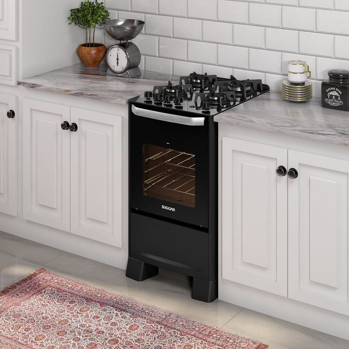 Fogão de Piso Best Grill mesa de vidro 4 queimadores Preto - 368f793d-5a92-41f0-886b-c4689bda8601