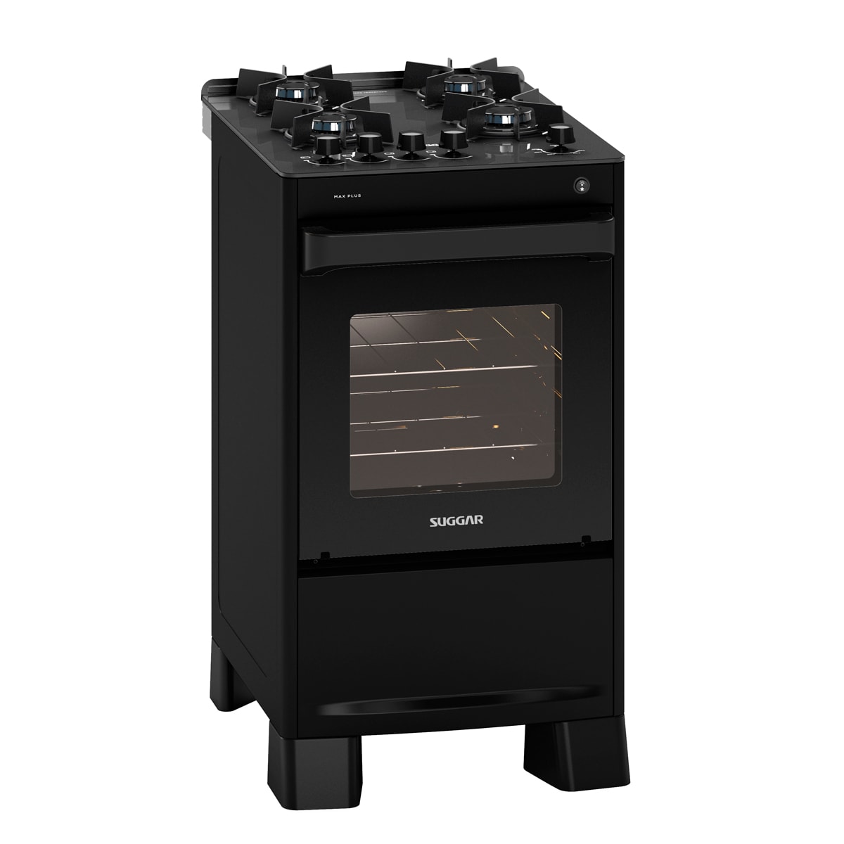 Fogão de Piso Max Plus mesa de vidro 4 Queimadores Suggar - f0ee8e66-fc26-4b34-ac60-9770bad644e7