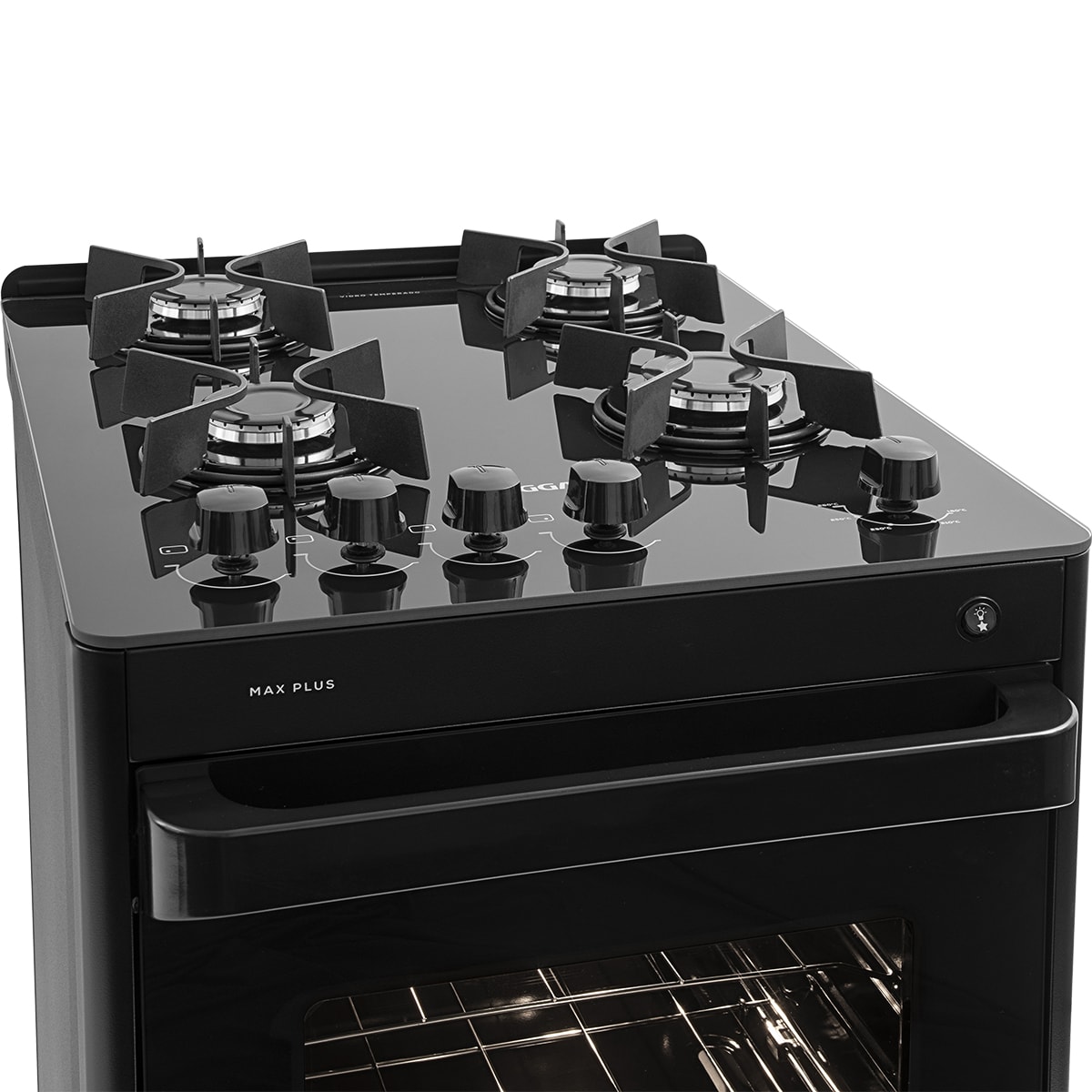 Fogão de Piso Max Plus mesa de vidro 4 Queimadores Suggar - 067aa908-0472-441e-b09c-f5122869a033