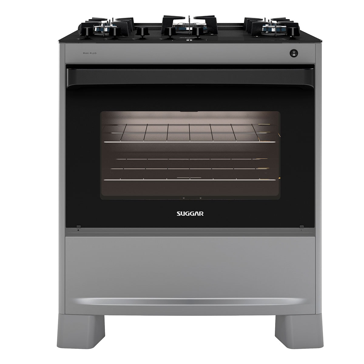 Fogão de Piso Max Plus mesa de vidro 5 queimadores Prata Suggar - 6cbb26ad-3a66-42d6-ad45-a2aad48f83c4