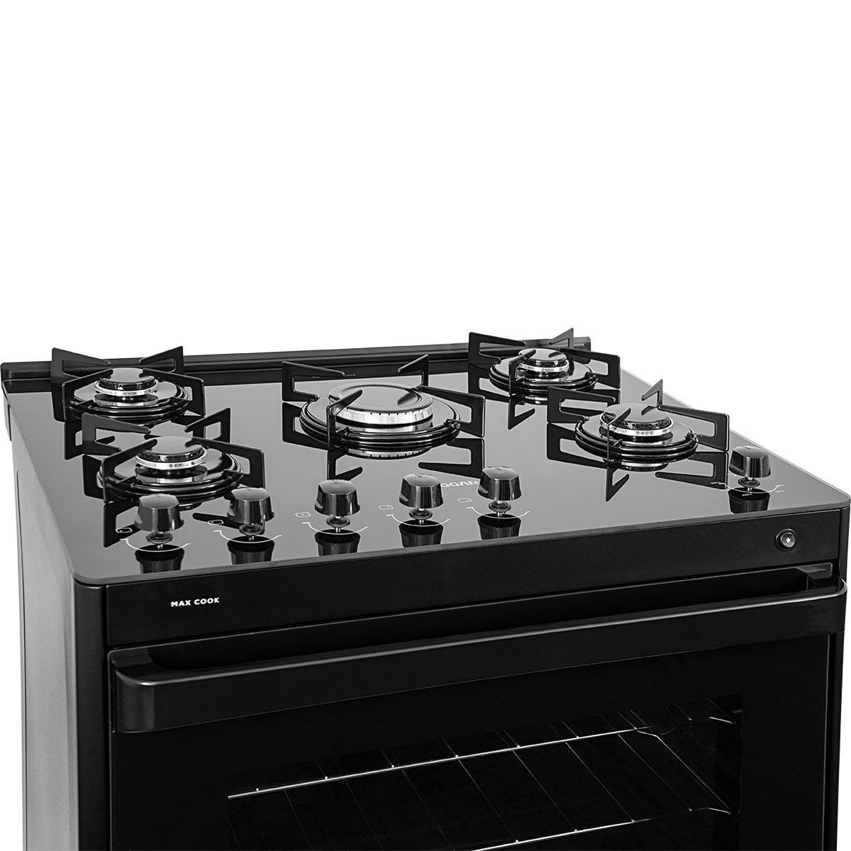 Fogão de Piso Max Plus mesa de vidro 5 queimadores Suggar - 712596b0-d831-4ec1-92c1-3b4bc725ee29