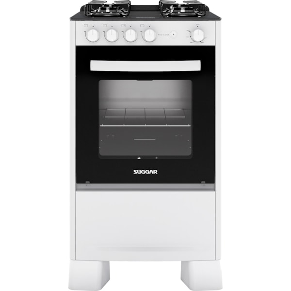 Fogão de Piso Neo Cook mesa de vidro 4 Queimadores Suggar - Imagem principal - 6b038078-c0f6-48e2-909b-eb5ecea2c93d