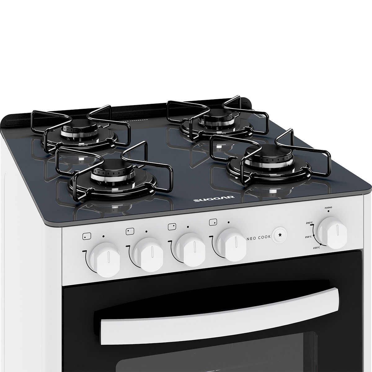 Fogão de Piso Neo Cook mesa de vidro 4 Queimadores Suggar - 6493ace1-0b8a-467d-a615-3a380dc2e462