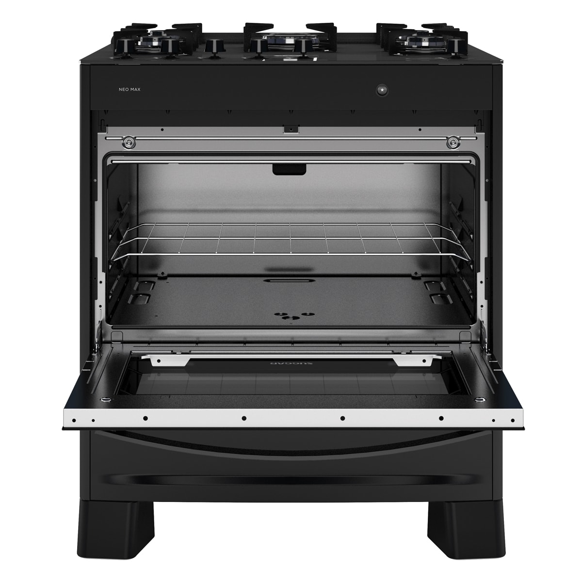 Fogão 5 Bocas Suggar Neo Max Preto Mesa em Vidro - Bivolt - Fgv503pt