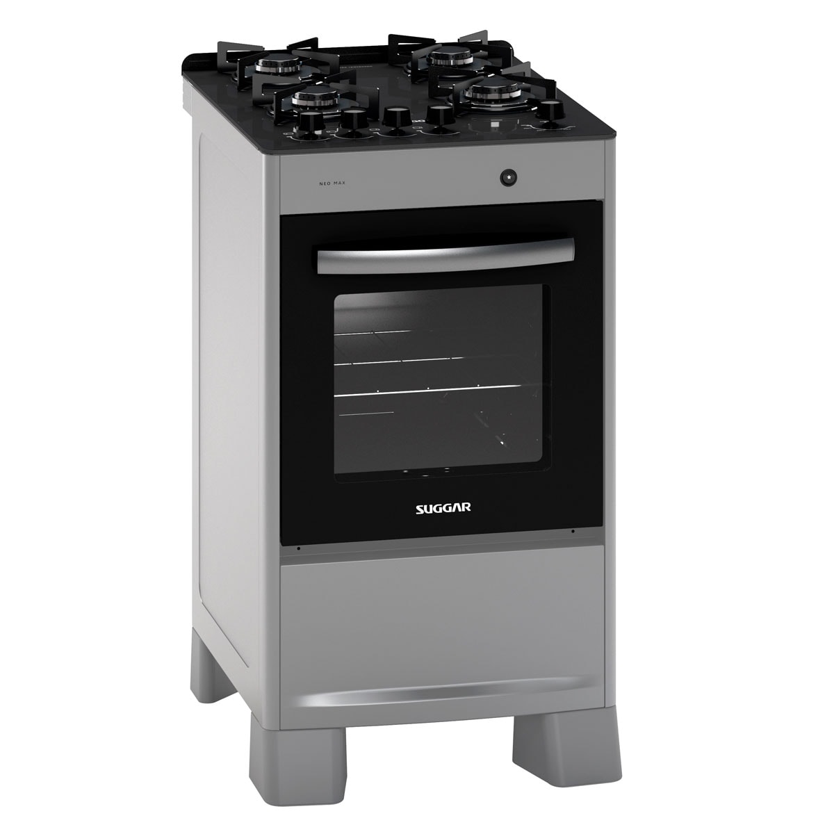 Fogão de Piso Neo Max mesa de vidro 4 Queimadores Suggar - 4b028e80-ad59-4a3b-8f08-336de4f4e373