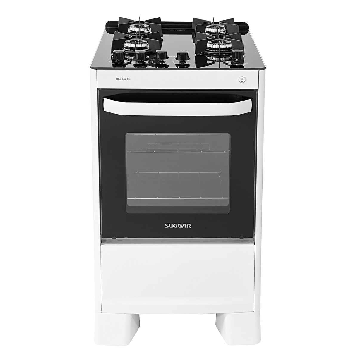 Fogão Max Glass 4 Queimadores Branco Bivolt FGVMG410BR Suggar - 3976161c-9cc2-4713-85ee-bbddf4c48de6