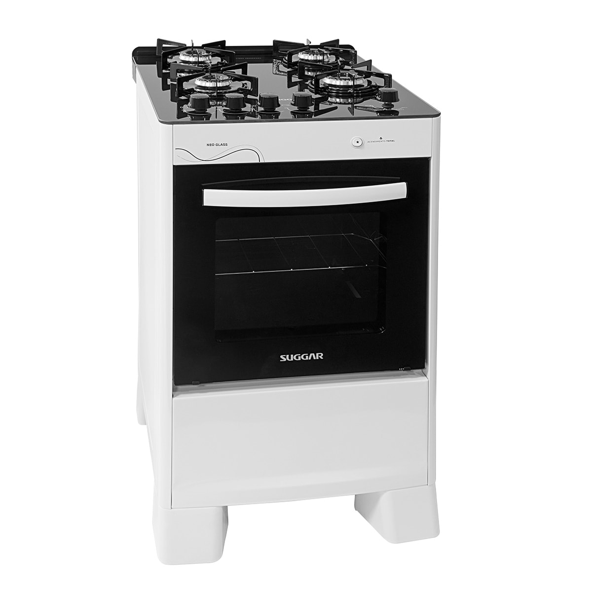 Fogão Neo Glass 4 Queimadores Branco Bivolt FGVNG410BR Suggar - d07dc87a-c968-4946-9ed3-be9cde459ebf