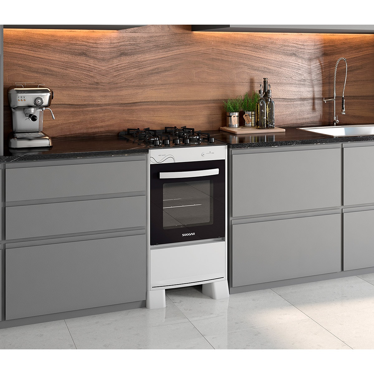 Fogão Neo Glass 4 Queimadores Branco Bivolt FGVNG410BR Suggar - 91bf6886-1ac8-4f49-9137-c4b4cf75ae41