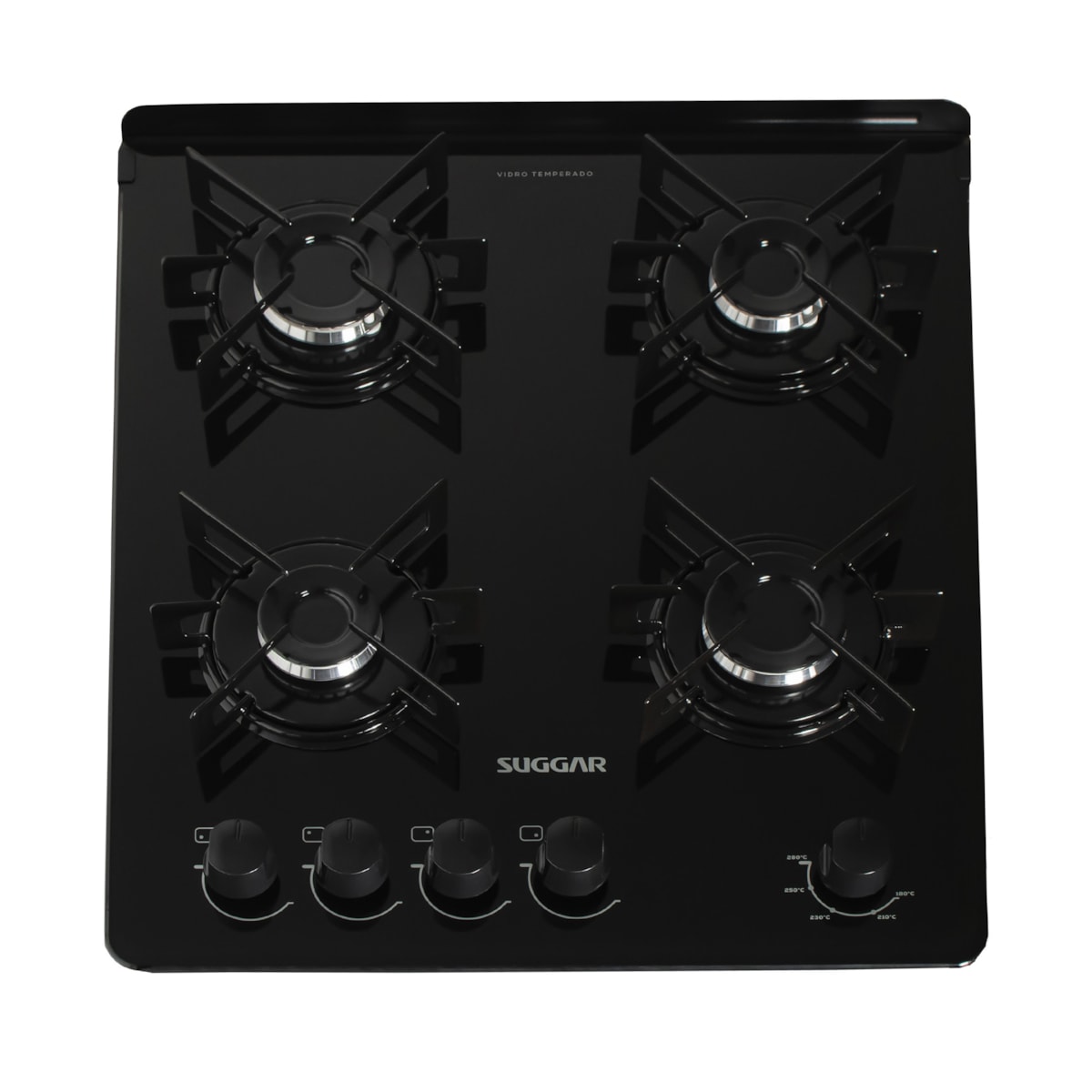 Fogão Neo Glass 4 Queimadores Preto Bivolt FGVNG410PT Suggar - Imagem principal - ca072a81-02c3-422f-a3cf-82adb3eed307