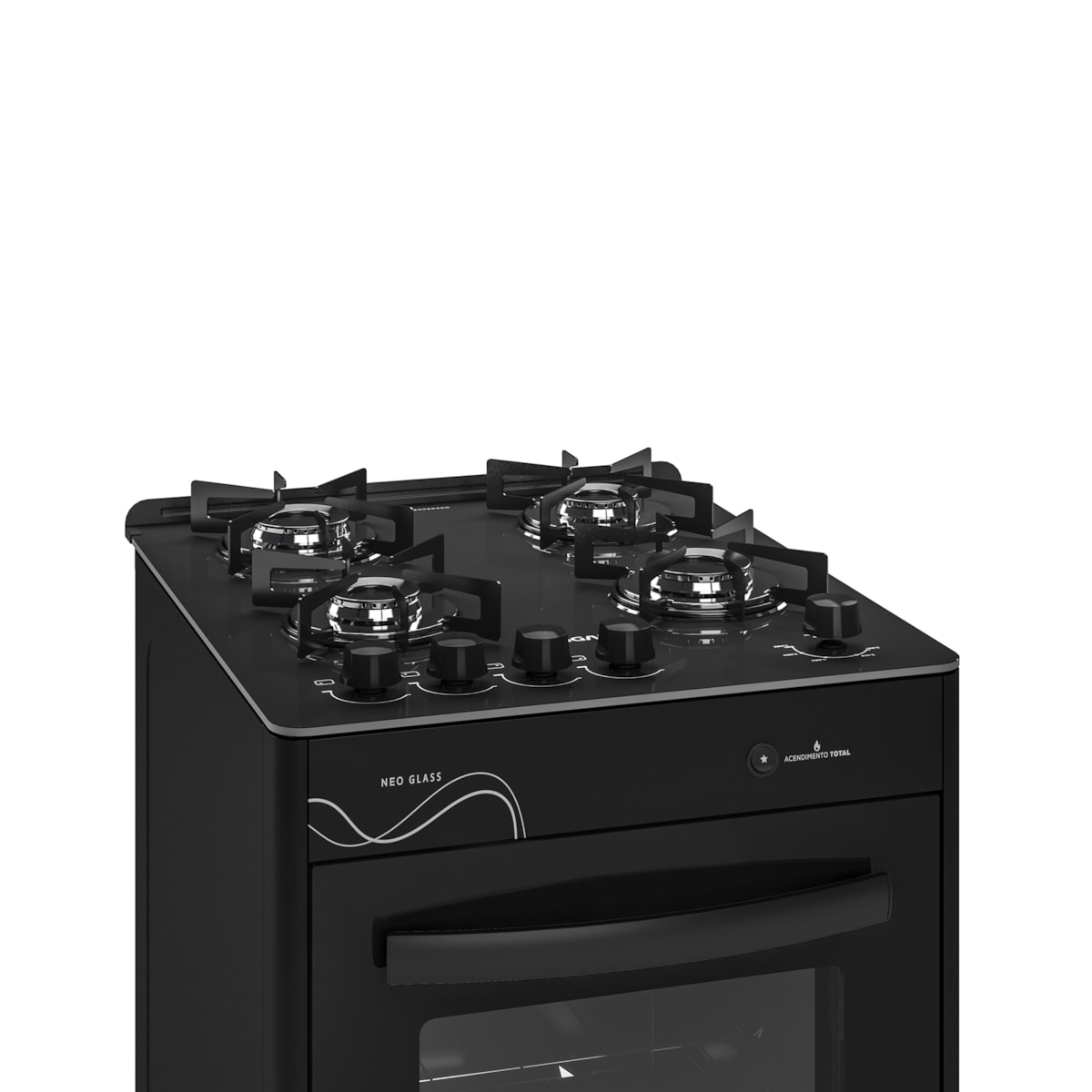 Fogão Neo Glass 4 Queimadores Preto Bivolt FGVNG410PT Suggar - Imagem principal - 4bfa0e8d-7f15-446b-ac26-c9d45e061023
