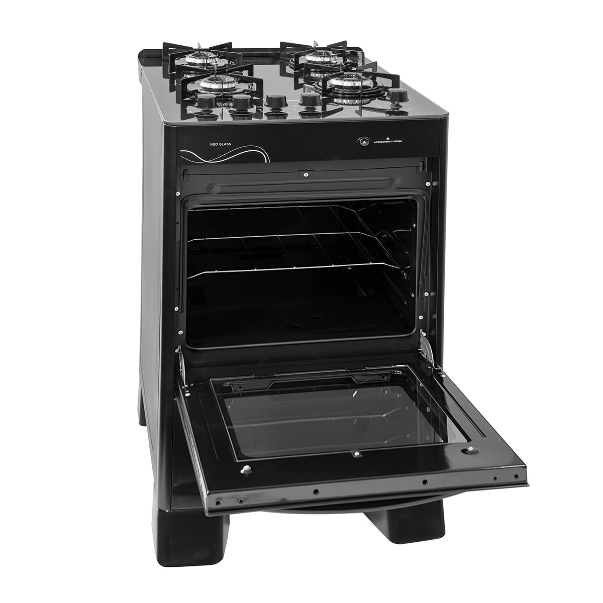 Fogão Neo Glass 4 Queimadores Preto Bivolt FGVNG410PT Suggar - 9fe424f2-5485-4214-82a6-a68d984fc0f8