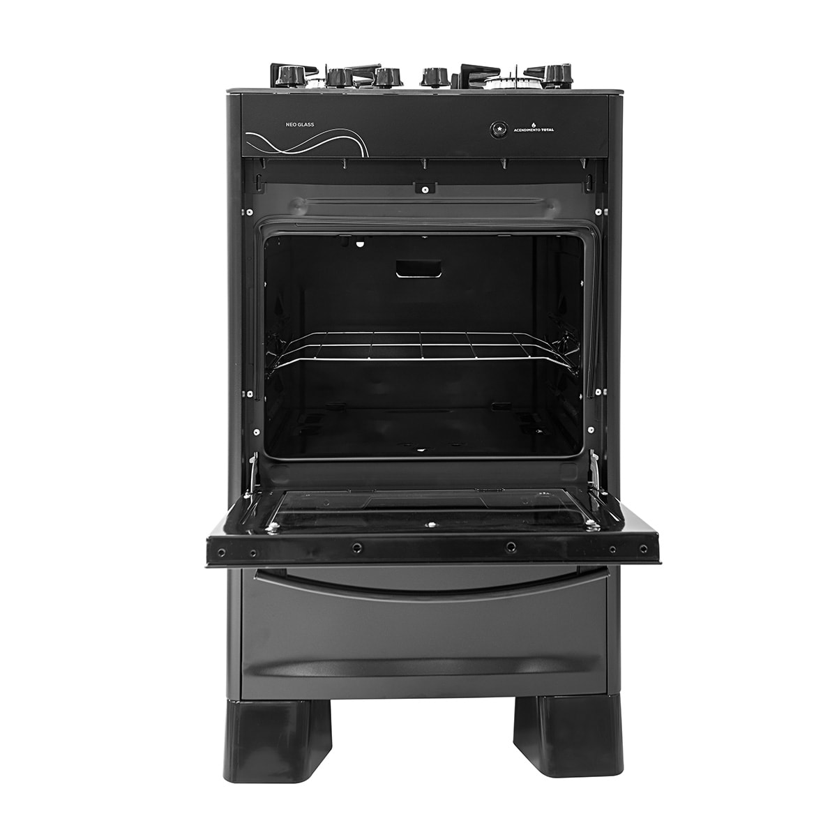 Fogão Neo Glass 4 Queimadores Preto Bivolt FGVNG410PT Suggar - 53111267-fe4e-4fd8-8ff9-1e5fcdae963f
