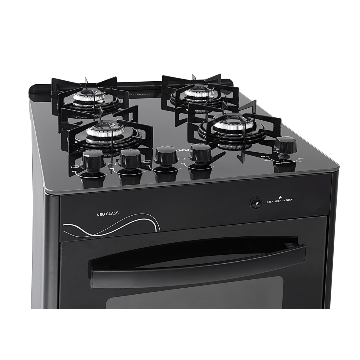 Fogão Neo Glass 4 Queimadores Preto Bivolt FGVNG410PT Suggar - e0cd00e4-6567-4422-bb4b-6d995518f21a