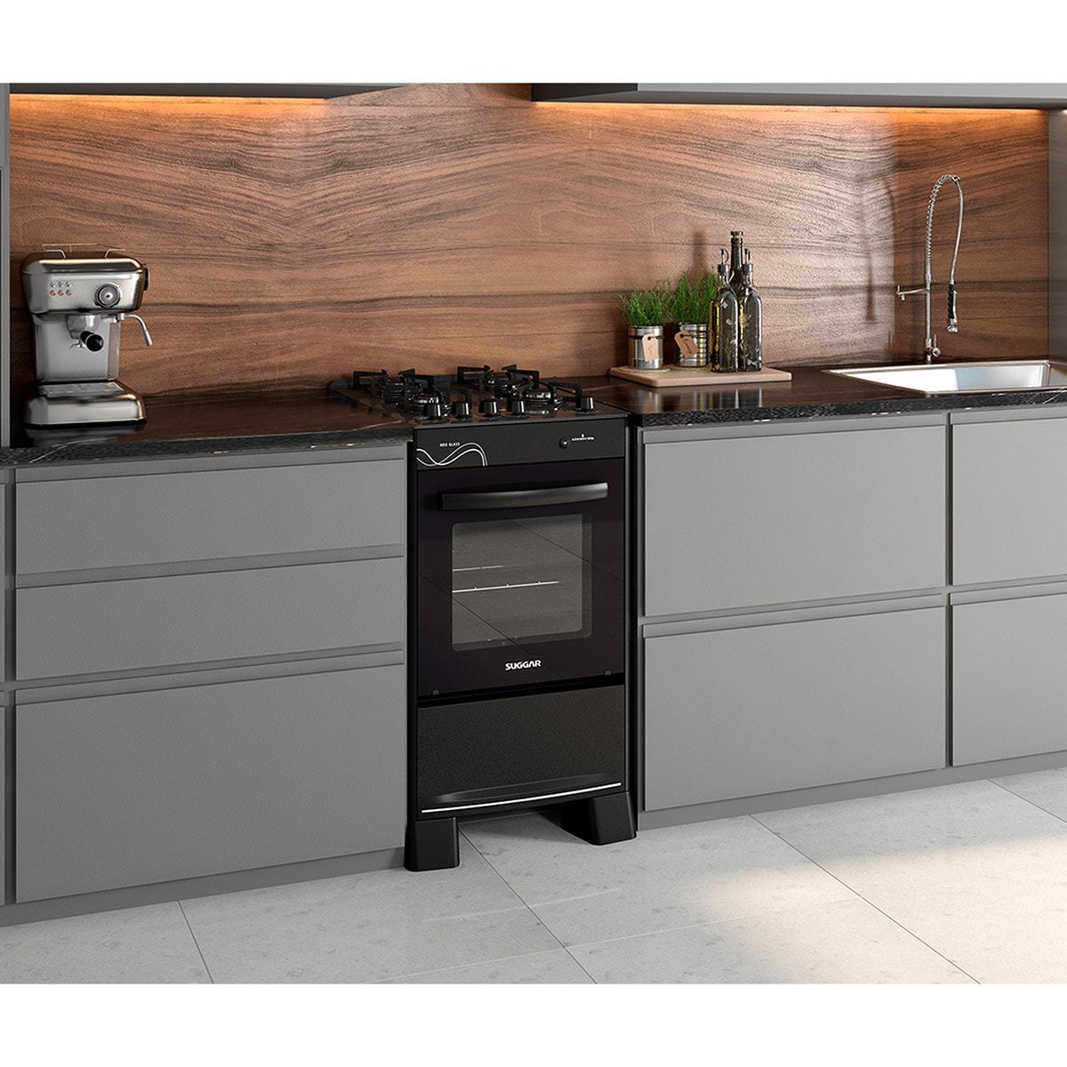 Fogão Neo Glass 4 Queimadores Preto Bivolt FGVNG410PT Suggar - a90aab9c-eed3-49a5-83ab-66b9cea51616