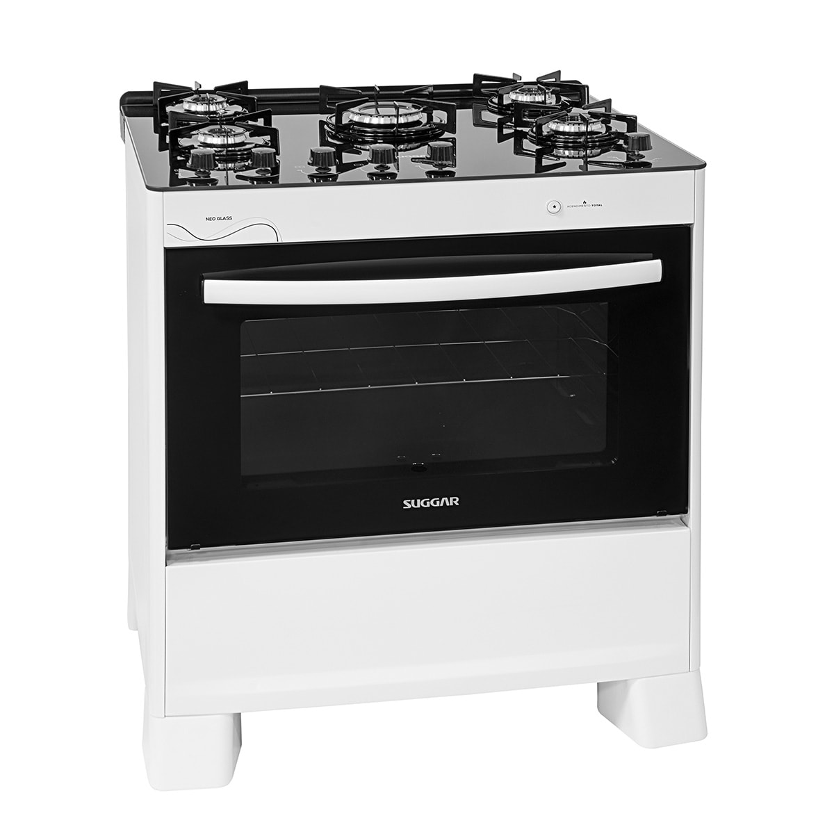 Fogão Neo Glass 5 Queimadores Branco Bivolt FGVNG510BR Suggar - 44b059c0-8195-4f37-96ed-cab0e3d7e9c6