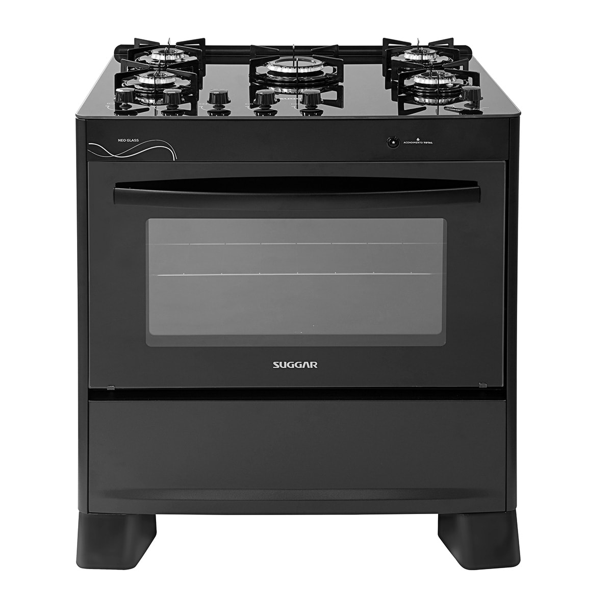 Fogão Neo Glass 5 Queimadores Preto Bivolt FGVNG510PT Suggar - 8bfeec77-925b-4fc5-ad6b-efc1e1ec614c