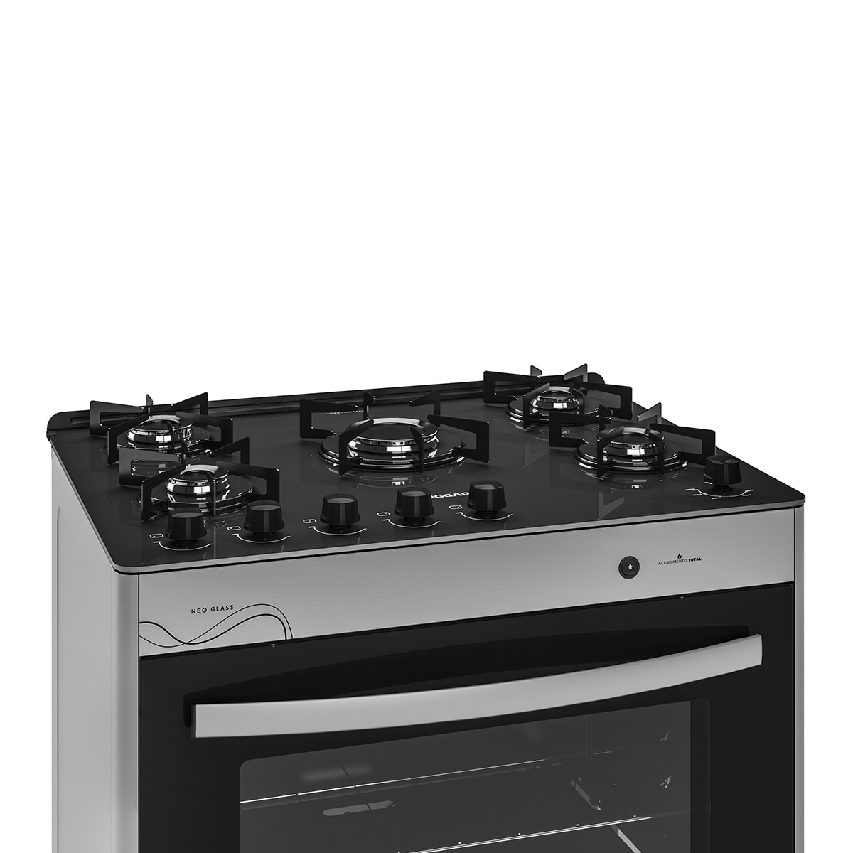 Fogão Neo Glass 5 Queimadores PRIX Bivolt FGVNG510PRIX Suggar - Imagem principal - 315aca92-f25e-450b-816f-18f2184d16a6