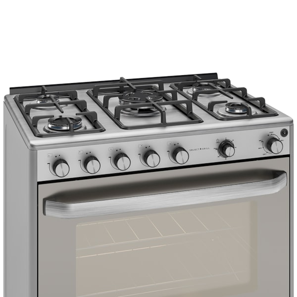 Fogão Select Grill Prata Mesa Inox 5 Queimadores Suggar - Imagem principal - 72b17840-5330-4607-85b1-19963b021c28