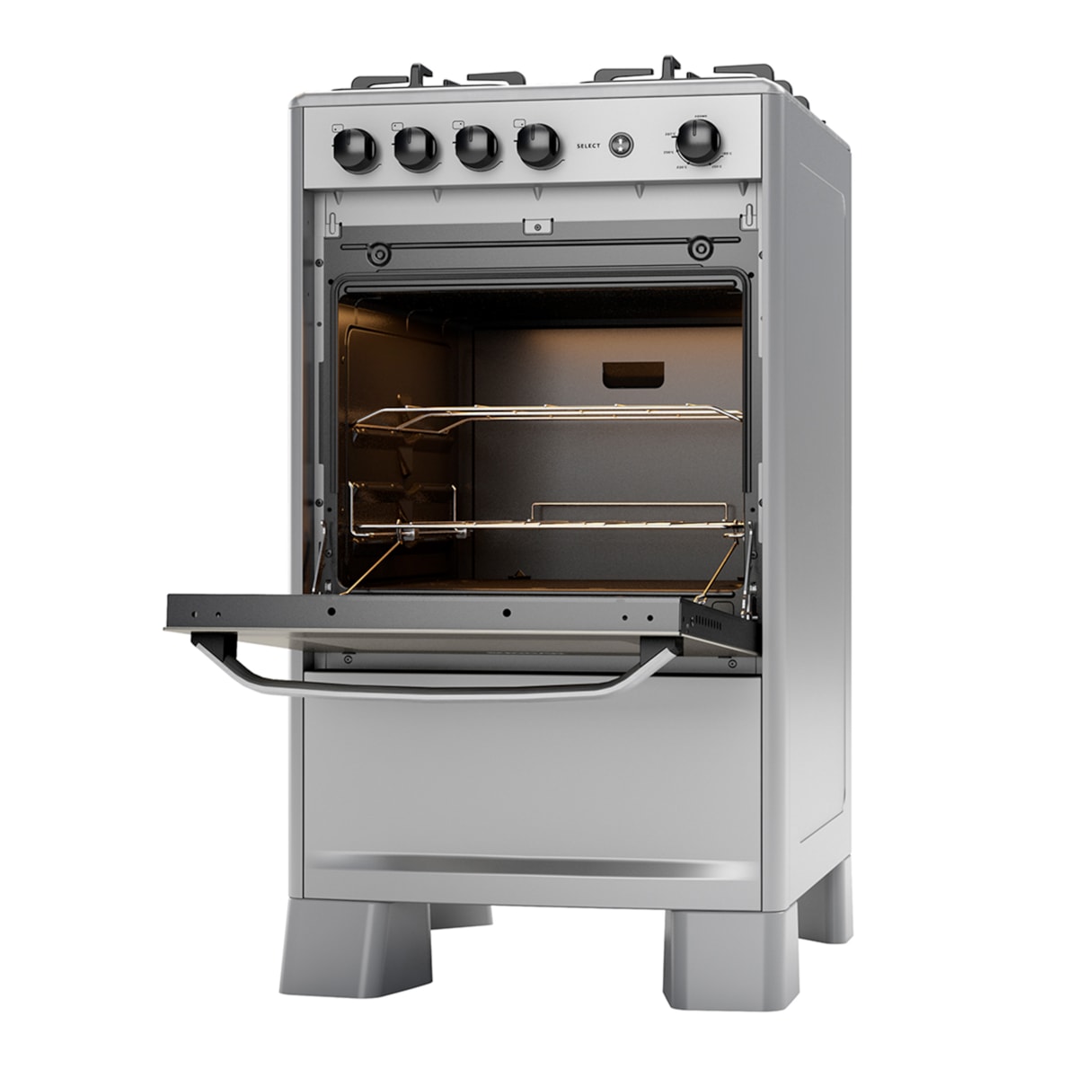 Fogão Select Prata Mesa Inox 4 Queimadores Bivolt FGISL410PRIX Suggar - c684f322-32a1-4e5c-9de2-aa59e4cb5c85