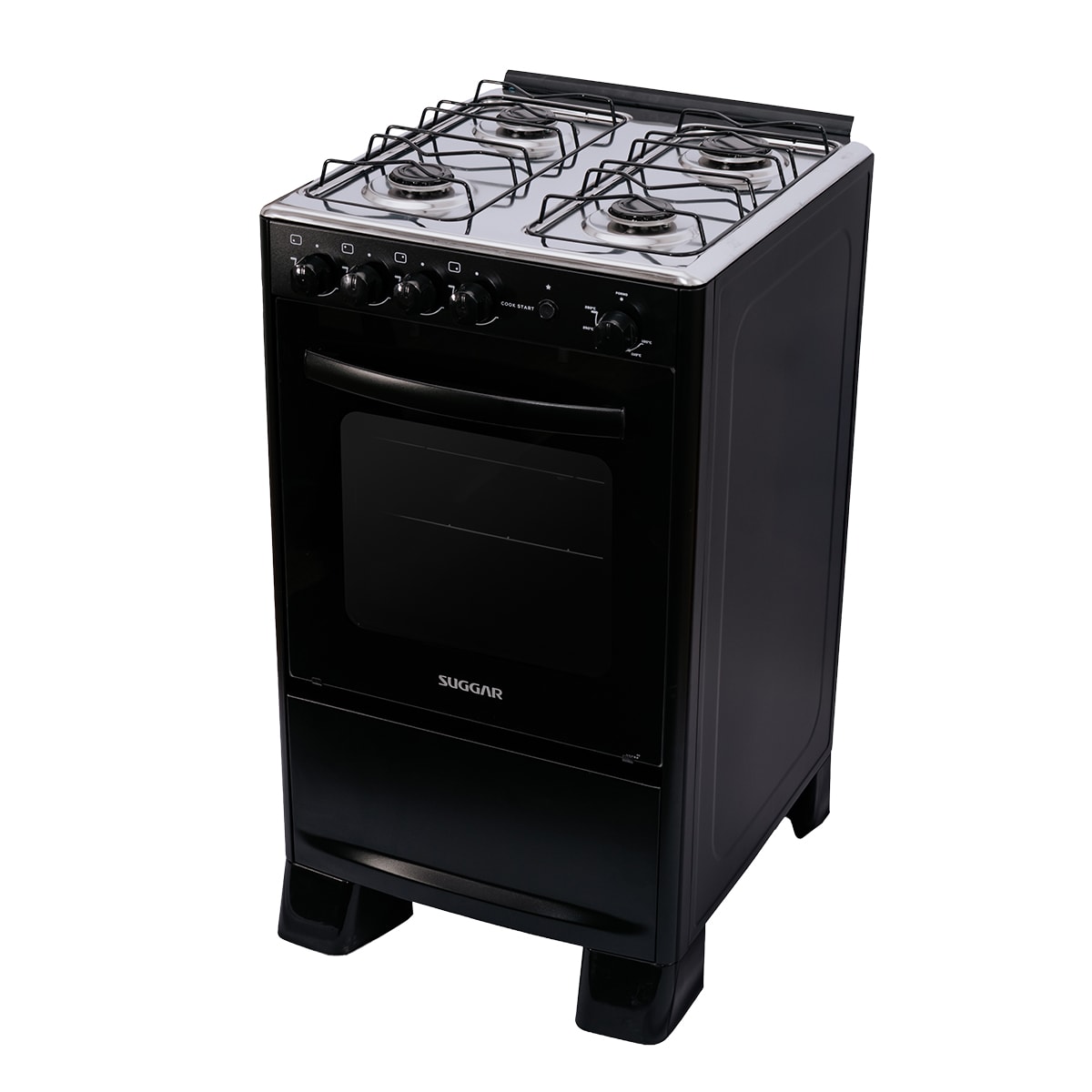 Fogão Suggar Cook Start 4 Bocas, Mesa Inox, Aço Esmaltado e Automático - Imagem principal - 08704a32-aea9-49ee-b56a-3fd0842dd807