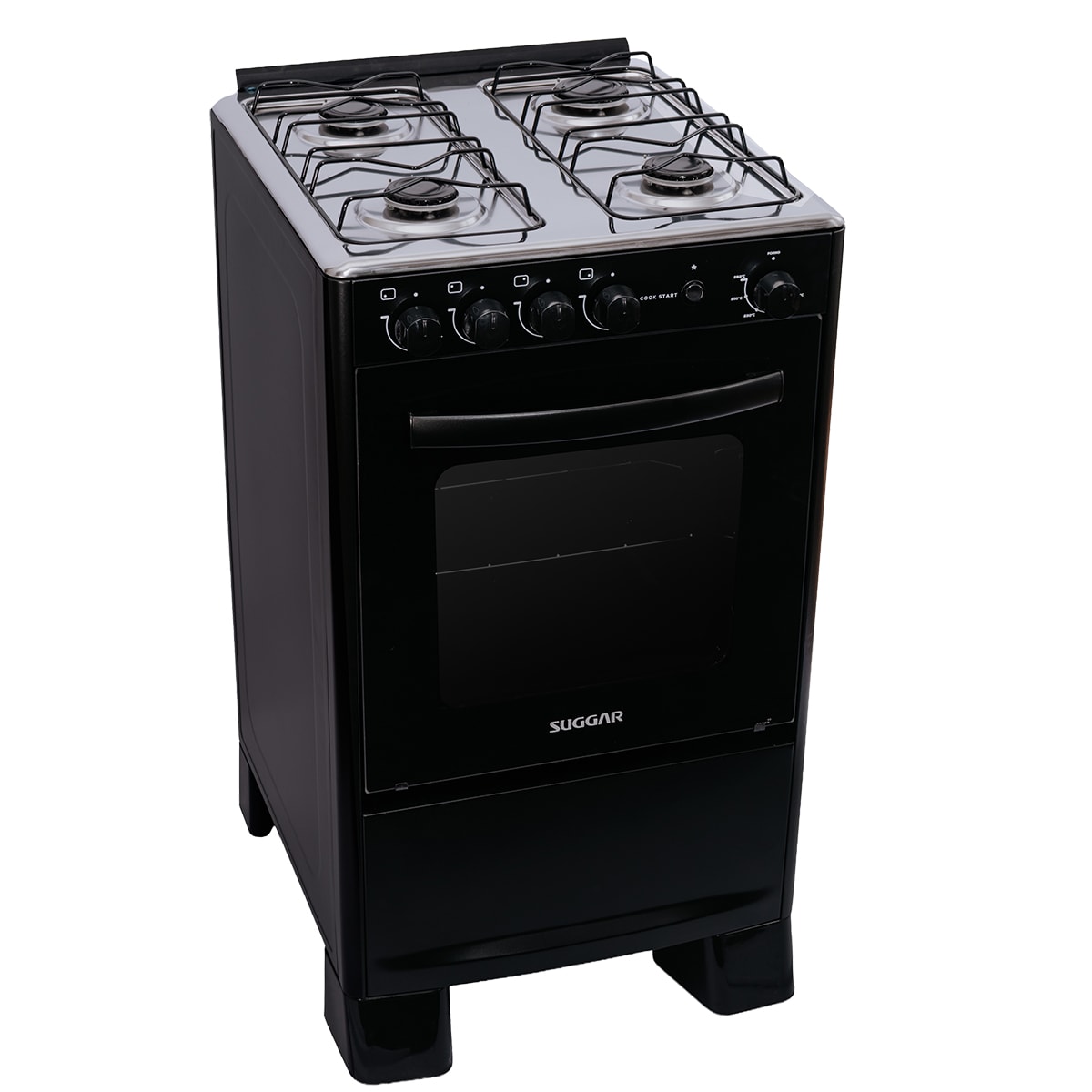 Fogão Suggar Cook Start 4 Bocas, Mesa Inox, Aço Esmaltado e Automático - Imagem principal - 4cceeee0-4839-4583-a3dd-dcd5a5a0fa15