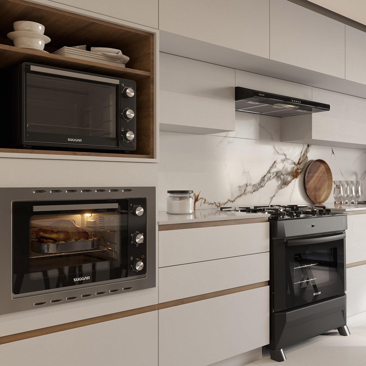 Forno Elétrico 50 Litros Preto Suggar - 22d3df72-06f6-4c55-8d67-abbddae50b9f