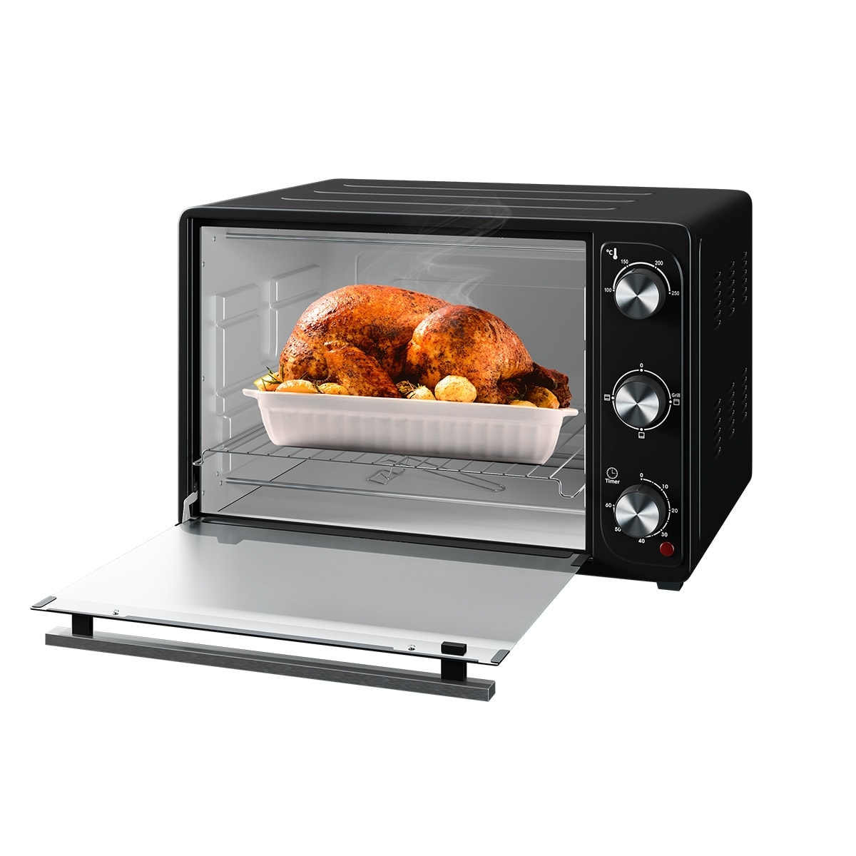 Forno Elétrico de Bancada 42 Litros Preto Suggar - Imagem principal - 559e911e-97ad-4a1c-a9e1-6d003966b58e