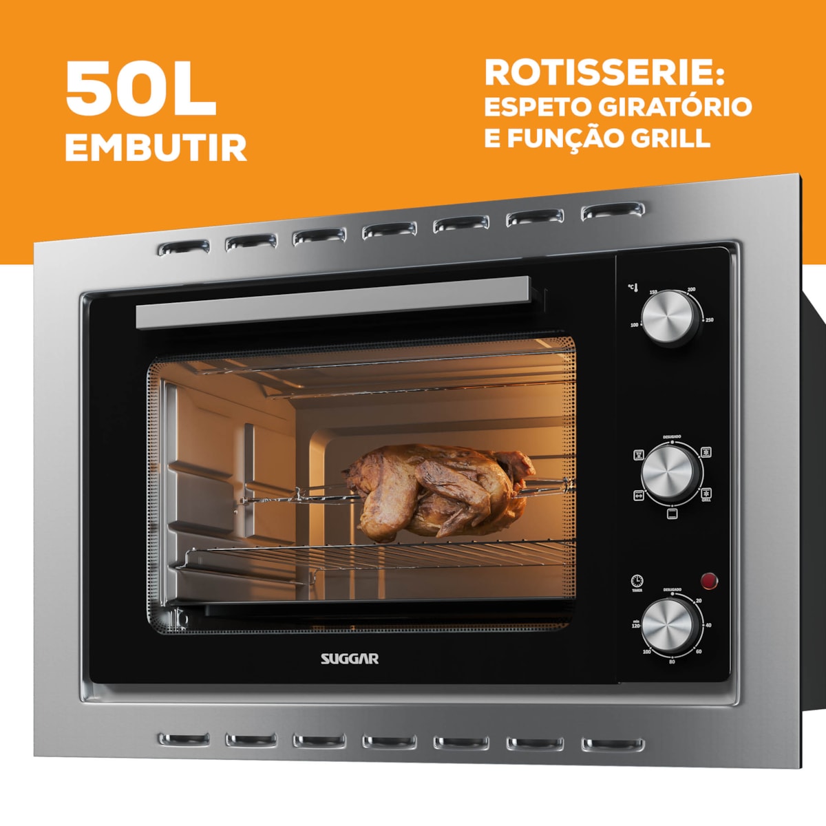 Forno Elétrico de Embutir 50 Litros Inox Suggar - b1f0f154-1e58-42b5-a420-bad34e164ea6