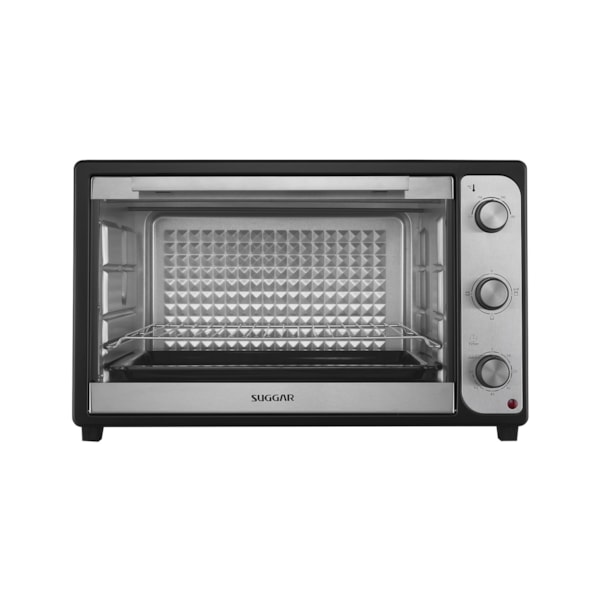 Forno Eletrico Suggar 60L Preto - Imagem principal - 75fd2232-4dce-4dcc-8281-c813decfeb3d