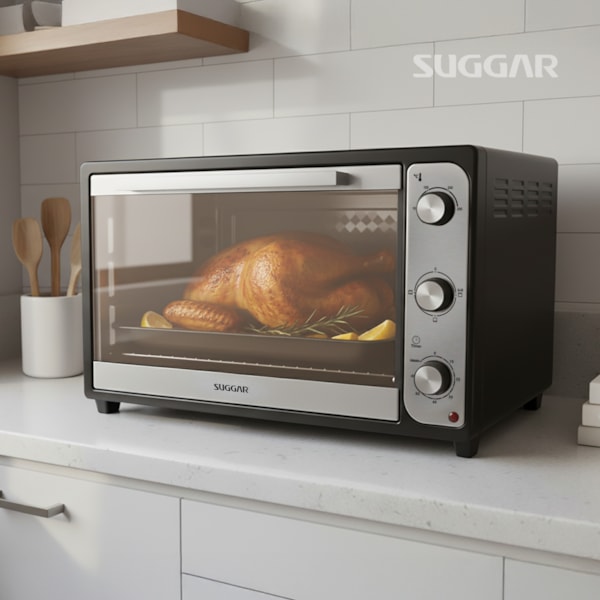 Forno Eletrico Suggar 60L Preto - Imagem principal - 157ebc98-7149-4d80-903a-00407fc4209f