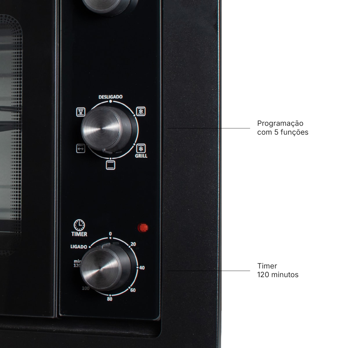 Forno Elétrico Suggar Embutir 50L Grill e Espeto Giratório Preto - Imagem principal - e1d41401-b82d-44aa-8608-ed0bd9b0f324