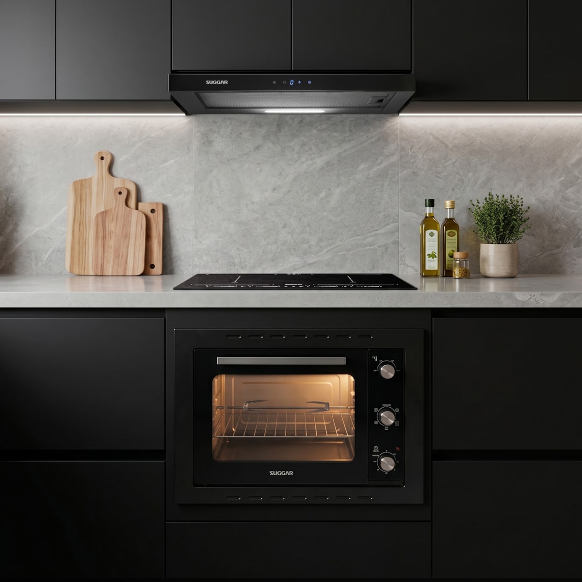 Forno Elétrico Suggar Embutir 50L Grill e Espeto Giratório Preto - Imagem principal - e0369136-fdd1-4fca-8456-f1886cbd4018
