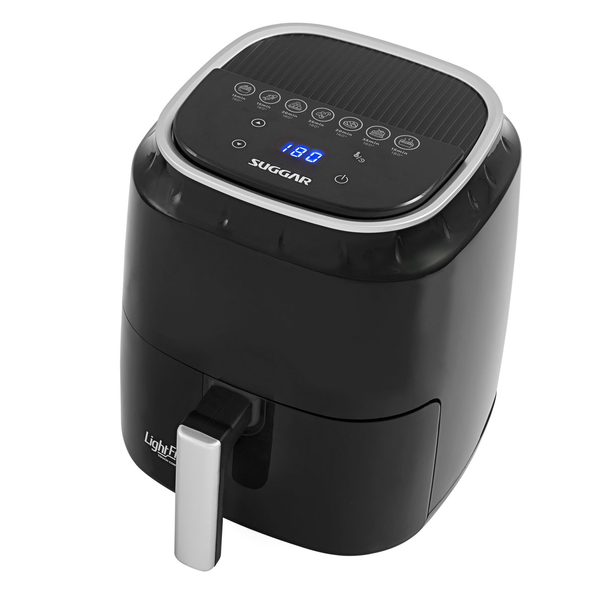 Fritadeira Light Fry Touch Control 4 litros Preta Suggar - Imagem principal - 3048120d-be0e-474e-8f2b-17888e0584ef