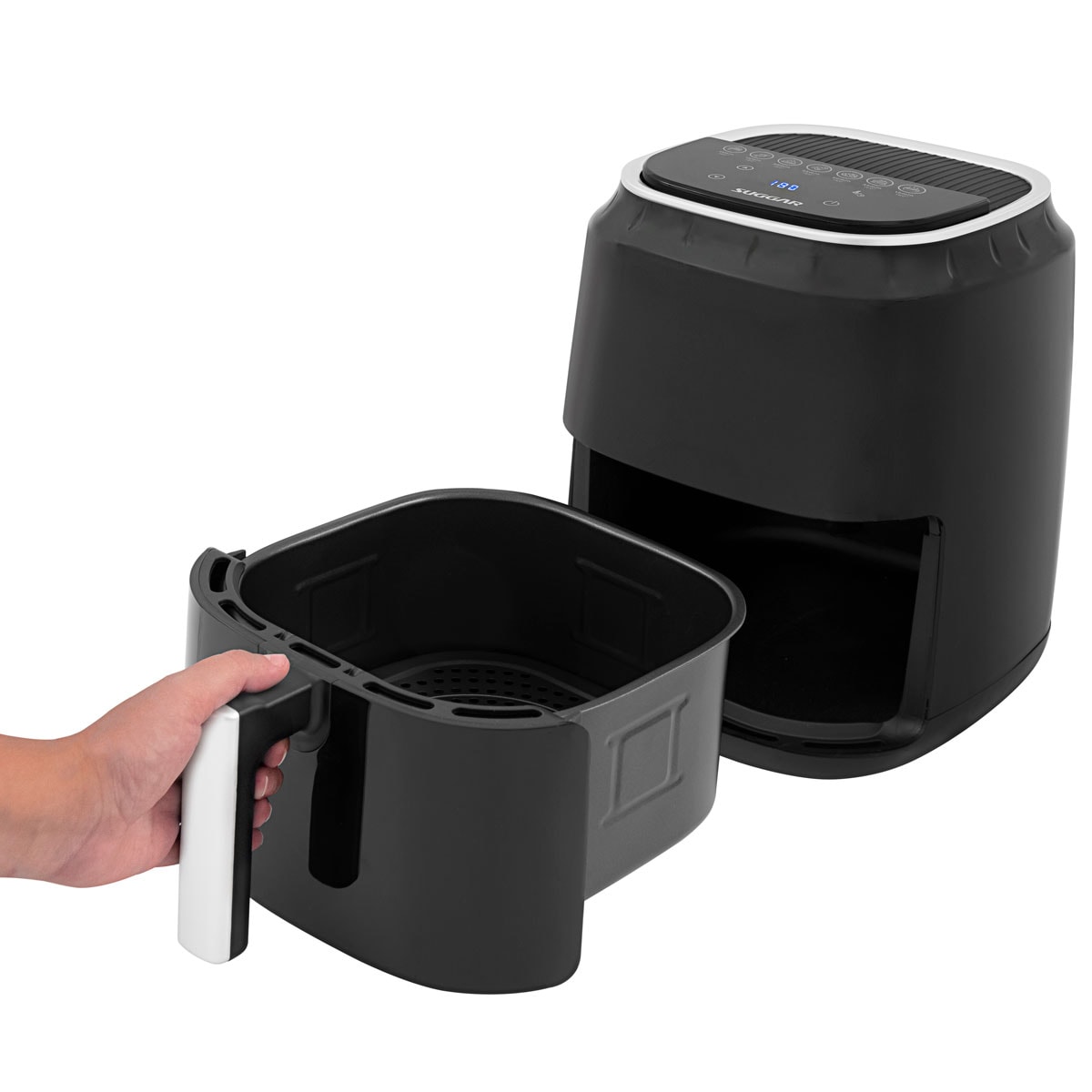Fritadeira Light Fry Touch Control 4 litros Preta Suggar - Imagem principal - 66cdbe4a-d054-4309-821a-534f46cecdb1