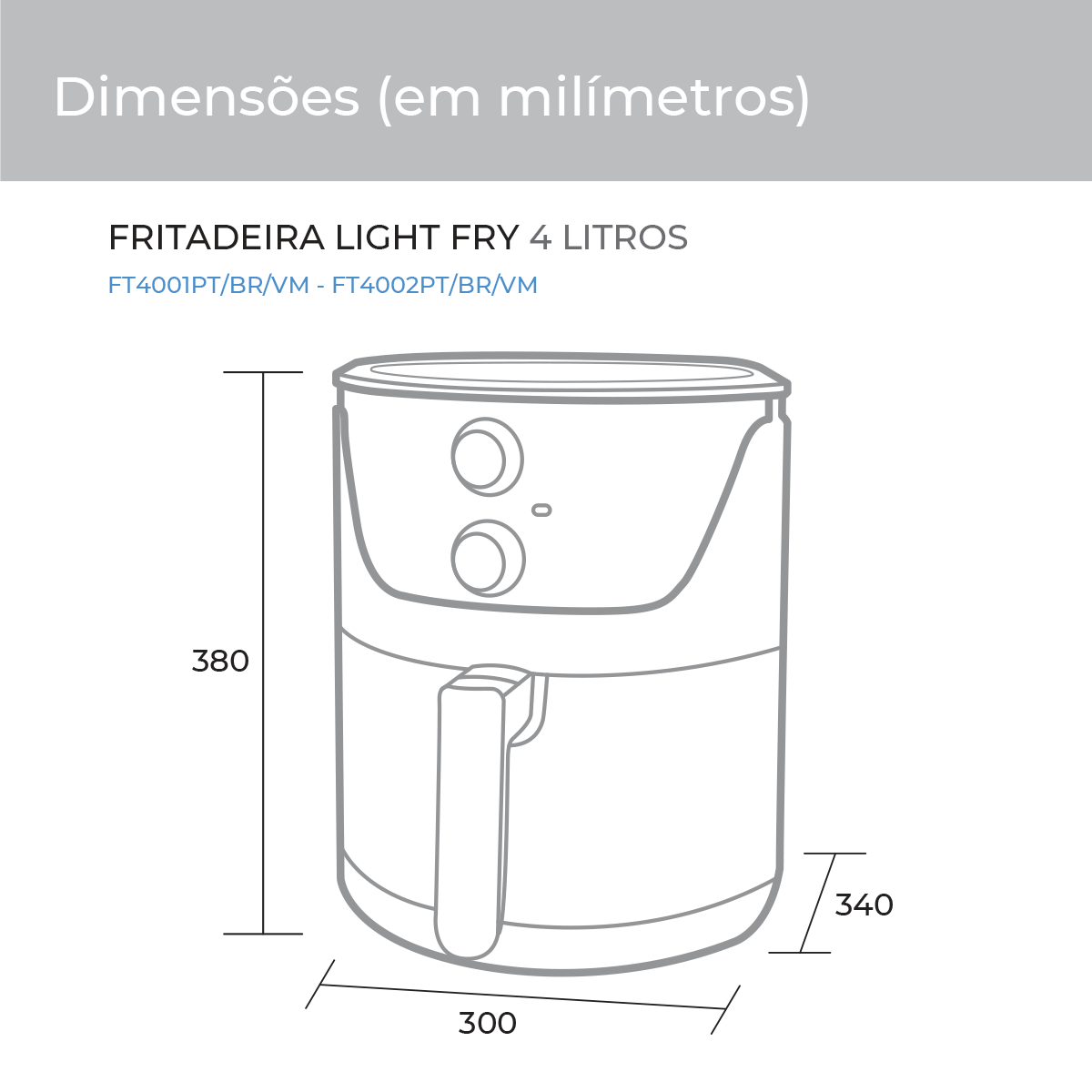 Fritadeira Sem Óleo Light Fry 4 litros Preta Suggar - b1104c16-71dd-4ab4-a91d-9965e013b910