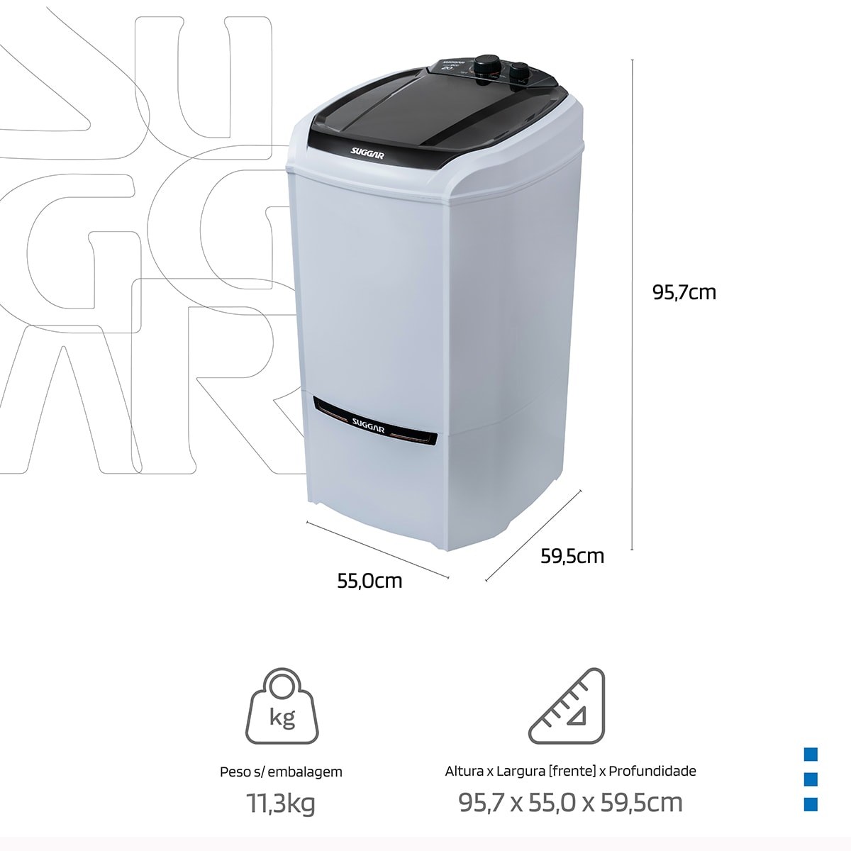 Lavamax Eco Suggar 20 kg 220V BR - Imagem principal - b0e97ae2-487f-47e7-9b00-14f159121c22