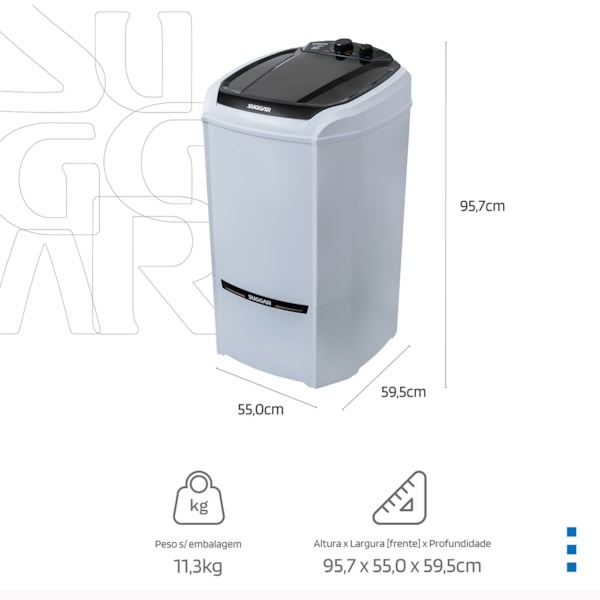 Lavamax Eco Suggar 20 kg 220V BR - Imagem principal - ea1a8dc0-52fd-49e5-ac85-b36b132b5c4f