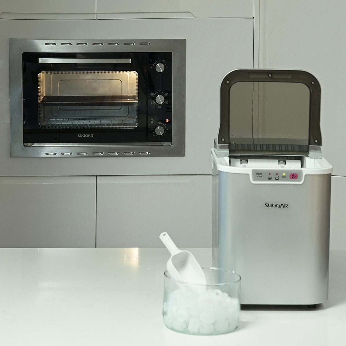 Máquina de Gelo 15 kg por dia Suggar Prata | Ice Maker - f3f6e30c-7aef-4882-adc7-a36869062914
