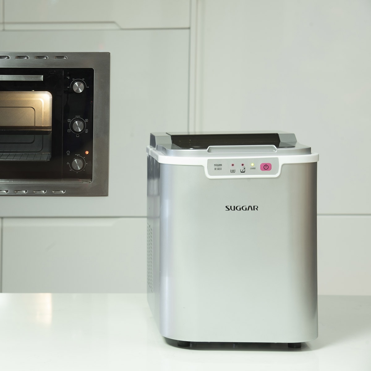 Máquina de Gelo 15 kg por dia Suggar Prata | Ice Maker - e7a8d921-5f7f-4ec5-bb2a-82b1ac87852c
