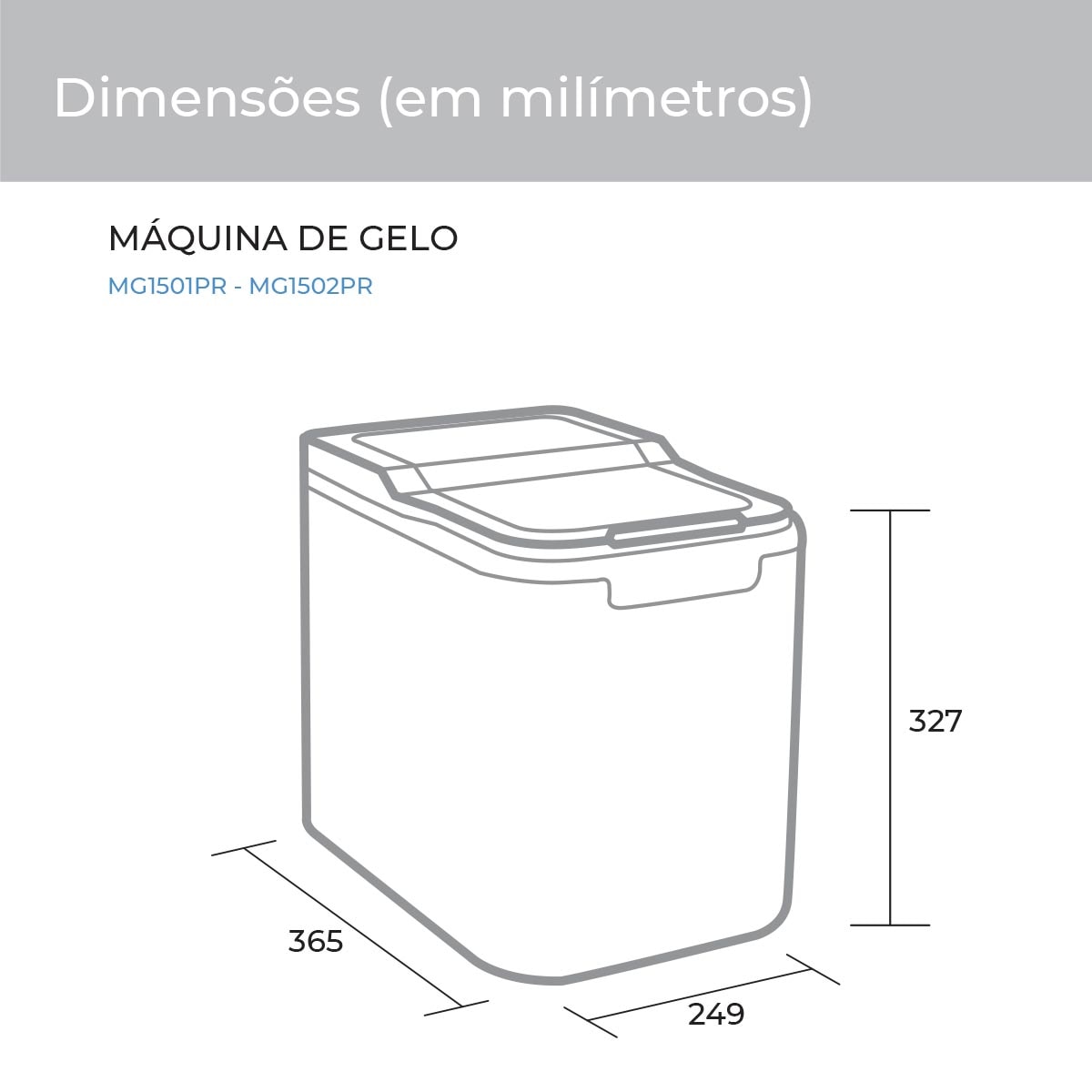 Máquina de Gelo 15 kg por dia Suggar Prata | Ice Maker - cb072a4c-9911-4fb3-819c-dc7d70823280