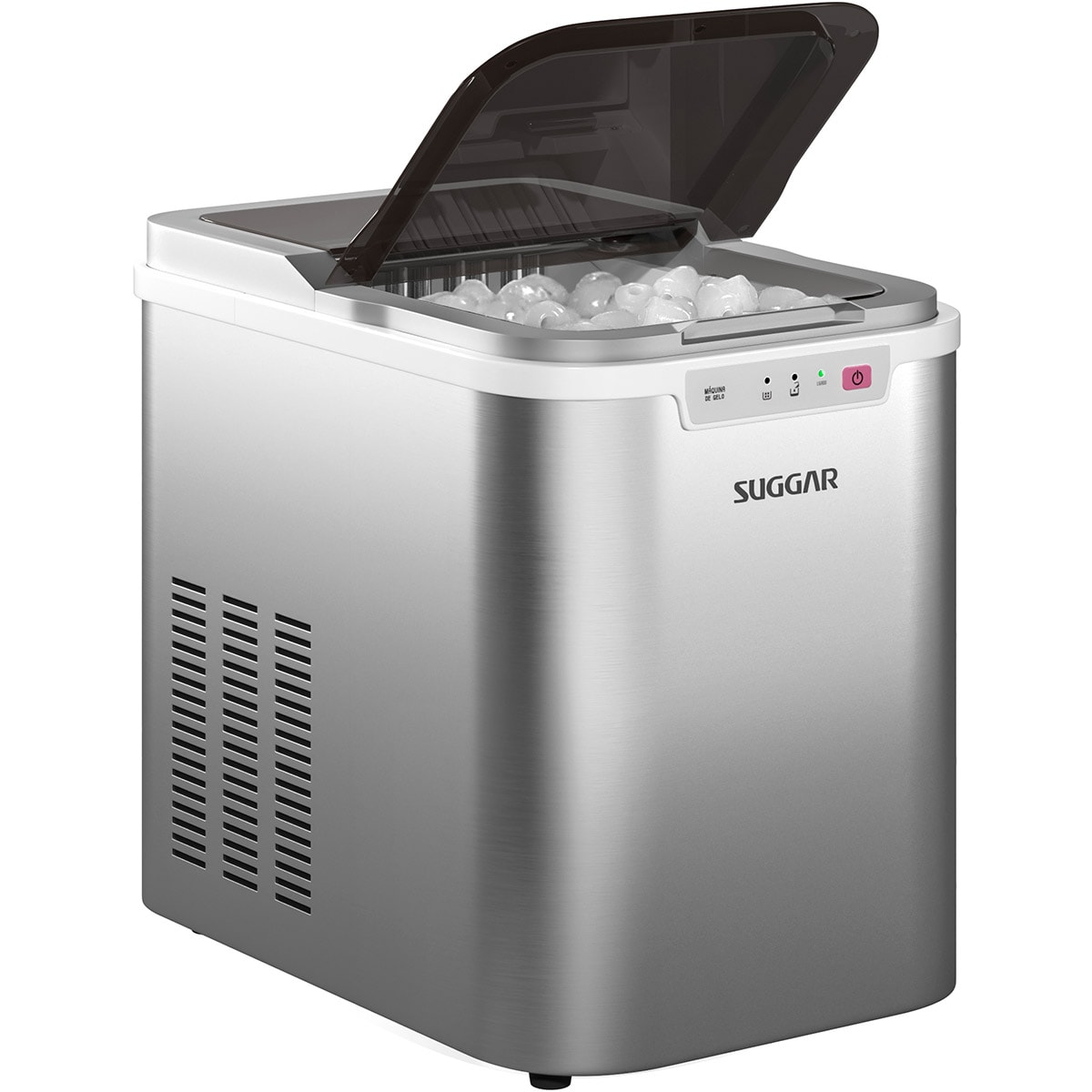 Máquina de Gelo 15 kg por dia Suggar Prata | Ice Maker - d299120e-926e-44e1-8e89-aa1794473772