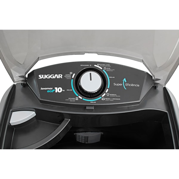 Novo Tanquinho Lavamax Eco Suggar 10kg Preto Suggar - Imagem principal - 85b869ef-58c7-4757-9975-1d587671d36d
