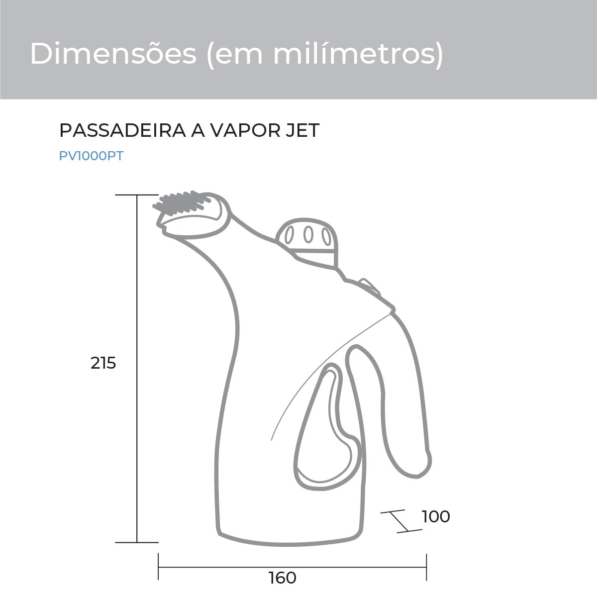 Passadeira de Roupas Jet Portátil Preta Bivolt Suggar PV1000PT - 1bc37935-f1c8-4b35-9f3a-0e6dc0bfe6ad