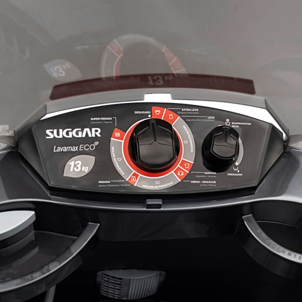 Tanquinho Lavamax Eco 13 Kg Preta Suggar - Imagem principal - 1284a0ae-7acc-41b9-b1a5-f101be5b24c3