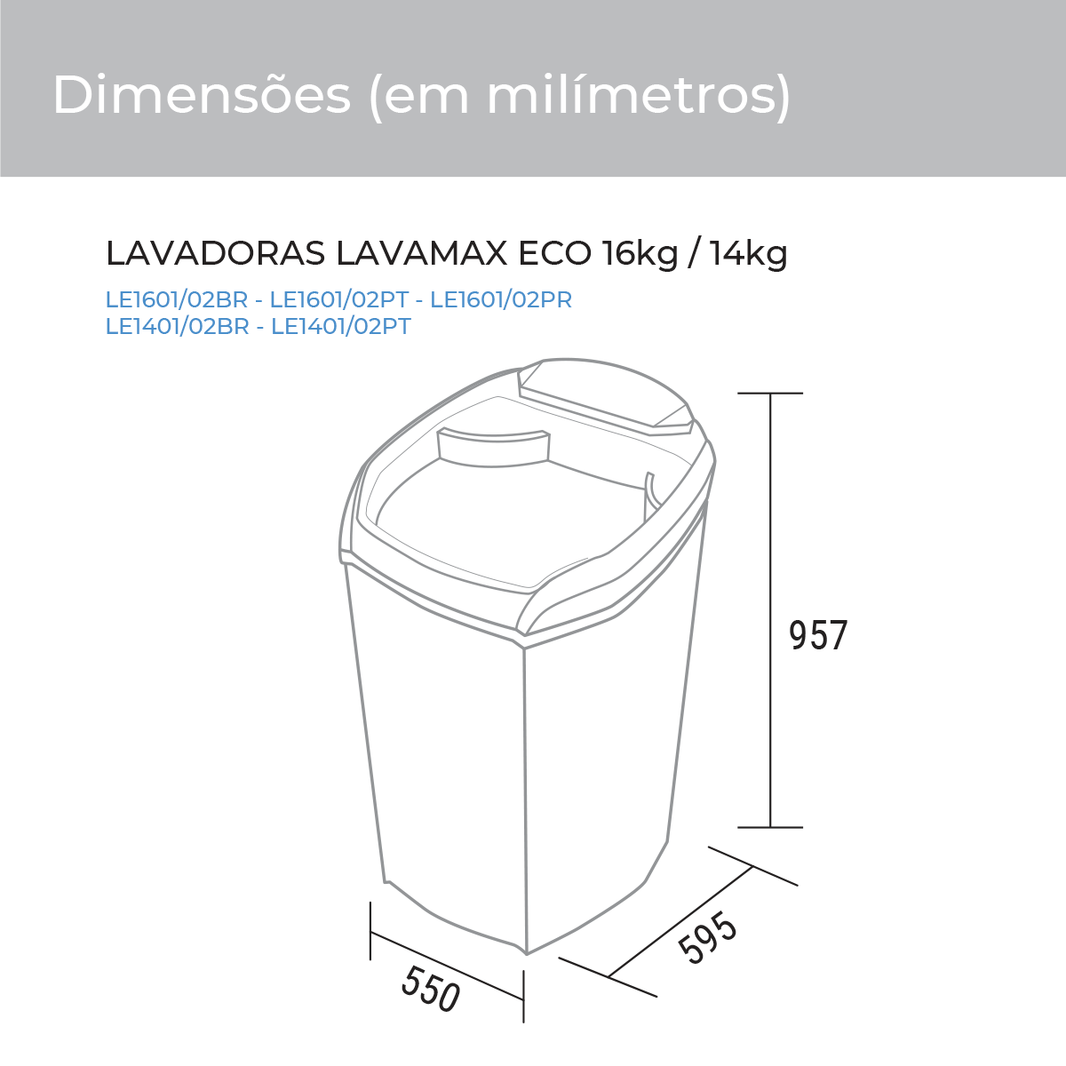 Tanquinho Lavamax Eco 14 Kg Branca Suggar - Imagem principal - bf4455aa-694d-4fe5-8234-38876cc769a2